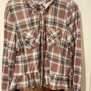 Pink long sleeve cowboy shirt